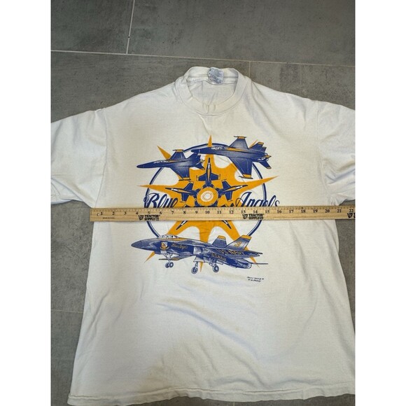 Vintage 1994 Blue Angels T-Shirt – Men’s Large US Navy Single Stitch Made In USA - Picture 6 of 9